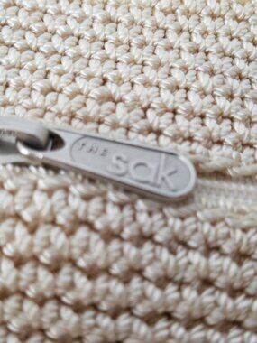 The Sak Crochet Shoulder Bag Small Beige